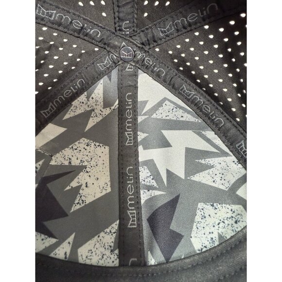 Melin A-Game Hydro Performance Snapback Hat Gray Vented Adjustable OSFA Golf - Picture 10 of 12